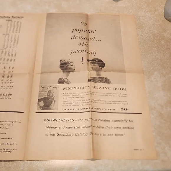 Simplicity vintage unique pattern # 4218  Sz 18- uncut; slip, half slip, panties - Picture 7 of 7